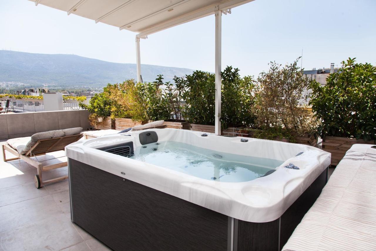 雅典Gorgeous Penthouse With Private Jacuzzi And Amazing View!公寓 外观 照片